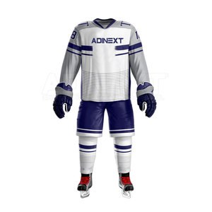 Uniforme de hockey sur glace professionnel respirant 100% polyester coupe ample, dernier design, haute qualité - Product Image 2