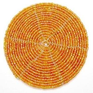 MS HANDICRAFT Handmade <b>Beaded</b> <b>Coasters</b>-Classic Church & Religious Gifts Portable with Polyester Backing (4x4 Inch) - Product Image 1