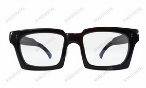 Lunettes de vue rectangulaires noires confortables et légères, lunettes de prescription optiques, lunettes de mode pour adultes, unisexe, usage quotidien - Product Image 1