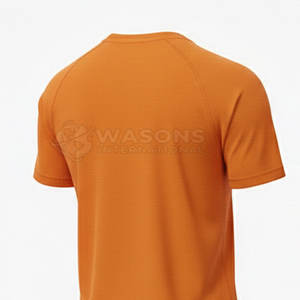 T-shirt de sport pour homme, coupe ajustée, élastique, pour la course à pied et la salle de sport, en coton mélangé doux, manches courtes, vêtements de sport décontractés - Product Image 5