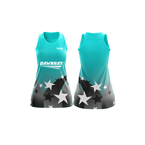 Lightweight Netball <b>Match</b> Jersey | Sublimation Netball Uniform with Team Logo Name Number | Breathable Polyester - Product Image 2