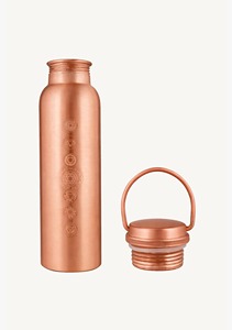 Bouteille d'eau en cuivre pur 100% de style vintage, grande capacité, écologique et étanche, finition colorée, utilisation personnalisée - Product Image 3