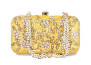 Bolso de Mano de Noche con Bordado a Bajo Precio, con Patrón Étnico Decorativo para Bodas y Festivales - Product Image 2