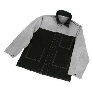 Vêtements de sécurité pour travaux lourds en gros, veste de protection individuelle en cuir de vachette résistant au feu pour le corps - Product Image 5