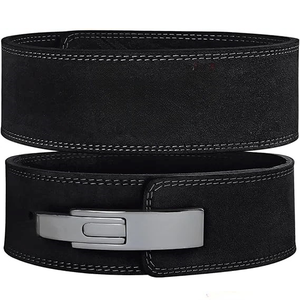 Ceinture de musculation personnalisable pour haltérophilie et powerlifting, protection professionnelle, respirante, coupe-vent, en cuir de vachette marron - Product Image 4