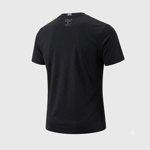 T-shirt personnalisé pour homme 100% polyester, manches courtes, col rond, léger, impression par sublimation, vente en gros - Product Image 3