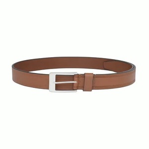 Cinturón casual de cuero de grano superior marrón elegante para hombre de marca de lujo. Tamaños y colores personalizados disponibles. - Product Image 1