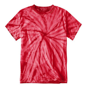 Camiseta de algodón negra con efecto tie-dye para hombre, manga corta, cuello redondo, corte regular, informal, con diseño tejido. - Product Image 2