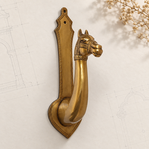 SHUBHAM Handcrafted Solid Brass Camel Head Towel Hanger Antique Finish Wall Mounted Decorative <b>Bathroom</b> <b>Accessory</b> - Product Image 2