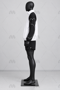 Conjunto Deportivo de Chaqueta y Pantalones Cortos 2 en 1, Color Negro y Blanco, de Secado Rápido y Transpirable, para Correr, Personalizable, OEM, ODM, Venta al Por Mayor - Product Image 5