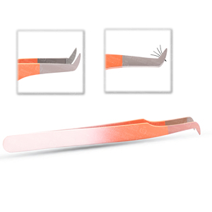 Pinces à cils en acier inoxydable avec logo personnalisé, essentiels pour les artistes en extensions de cils, fabriquées avec une qualité supérieure, fournisseur fiable - Product Image 5