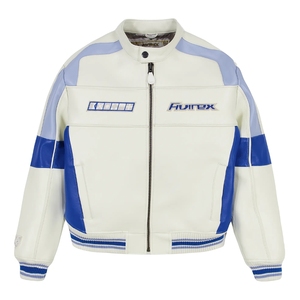 Blouson de course en cuir Off-Shore, Édition Luxe Elite Motorsport, Fabrication en grande série, Conception en cuir français, Vente en gros - Product Image 4