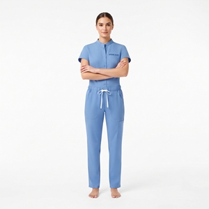 Ensemble d'uniformes médicaux pour femmes, deux pièces, vêtements de travail pour infirmières, haut et pantalon - Product Image 5