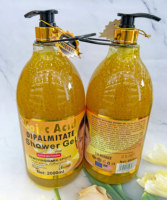 Vente de gros Gel douche Carotte Curcuma AHA Gold Gommage blanchissant Savon liquide exfoliant Soins de la peau naturels 2000ml
