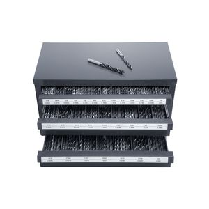 Armadietto Dispenser per Punte da Trapano in Acciaio a Tre Cassetti, da 1/16'' a 1/2'', Organizzatore Personalizzabile, Supporto OBM e OEM - Product Image 1
