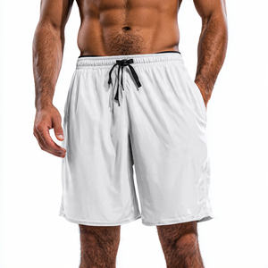 Shorts de sport pour homme 100% polyester à séchage rapide, shorts de course ajustés pour homme, shorts à taille haute avec cordon de serrage pour homme - Product Image 5