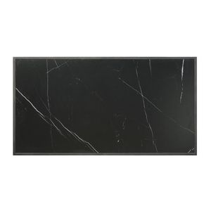 Set di 3 tavolini moderni contemporanei con finitura nera e piano in pietra sinterizzata nera, include tavolino da cocktail e 2 tavolini laterali - Product Image 4