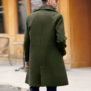 Fashionable Winter <b>Men</b> Coat Long <b>Overcoat</b> Woolen Classic Stylish Warm Outdoor Casual Everyday Breathable High Quality - Product Image 5