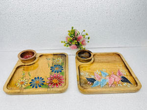 Accueil Table Setting Plateaux de service ronds personnalisés disponibles par Tayyab Handicraft - Product Image 5