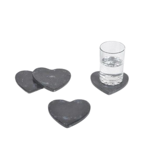 Handmade Black Marble Round Coaster <b>Plate</b> Luxury Natural Stone Drink Tray Decorative Home Table Decor Accessory 10mm Thick - Product Image 1