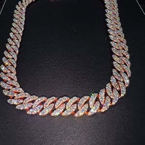 Customized moissanite tennis <b>necklace</b> Rose gold plated sterling silver Brilliant cut moissanite jewelry - Product Image 2