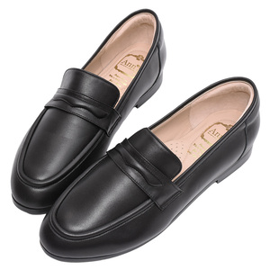 Mocassins Penny en Cuir d'Agneau Véritable Noir pour Femme Ann'S – Confortables et Souples, à Talon Bas, Idéals pour le Travail et les Loisirs - Product Image 1