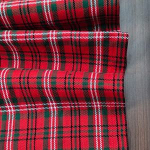 Chemin de table en tartan rouge de Noël, 100% coton, classique, de qualité supérieure, pour la décoration de table, doux, lavable, réutilisable, personnalisable - Product Image 6