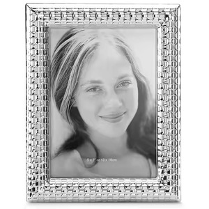 Elegant Decor Metal Glass Photo <b>Frame</b> Contemporary <b>Picture</b> Display Home Accent - Product Image 4