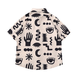 All Printing Men's <b>Button</b>-<b>Up</b> Summer <b>Short</b> <b>Sleeve</b> Casual Shirt Spandex/Polyester Eco-Friendly & Breathable - Product Image 3
