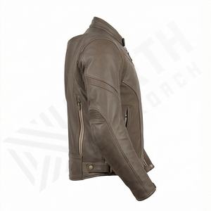 Chaqueta de Motociclista de Cuero Genuino para Hombre de la Mejor Calidad, Nueva Colección de Invierno, Chaquetas de Motocicleta con Protecciones Desmontables Personalizadas - Product Image 2