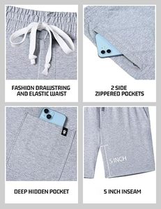 Pantalones Cortos Deportivos Transpirables para Hombre, para Correr, Gimnasio, Fitness, con Logotipo Personalizado, 5 Pulgadas, Casuales - Product Image 2