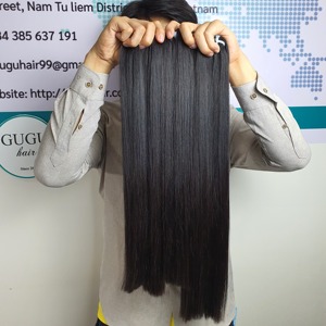 Paquetes de cabello Remy vietnamita súper doble dibujado de 22 pulgadas hueso recto con cierre HD cabello humano de alta calidad - Product Image 2