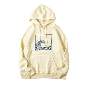 เสื้อฮู้ดดี้โอเวอร์ไซส์สำหรับผู้หญิง สีพื้น ผ้าคอตตอนผสม สวมหัว สไตล์ลำลอง สตรีทแวร์ แขนปกติ ระบายอากาศได้ดี ผ้าถัก - Product Image 1