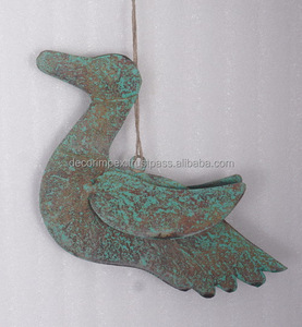 Adorno hecho a mano con forma de aspecto de pato, adornos decorativos de linternas de hierro y adornos decorativos de farol para festivales de oro y plata - Product Image 4