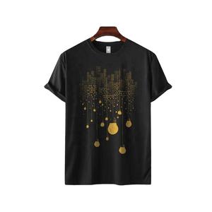Camiseta de Manga Corta con Cuello Redondo para Hombre, 100% Algodón, Diseño Personalizado en la Parte Delantera, Tela Jersey Estampada con Serigrafía, Antiarrugas, Secado Rápido - Product Image 4