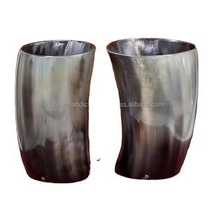 Tazas de cuerno de búfalo de la mejor calidad, cuernos para beber, taza de cuerno vikingo DE LA India, jarra con logotipo grabado personalizado de la India - Product Image 1