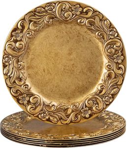 Assiette de présentation à bords givrés, décoration de table moderne pour mariage et fête - Product Image 6