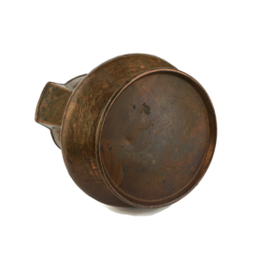 Pichet à eau vintage en cuivre martelé avec poignée et motif floral de vigne gravé, artisanat brun, vente en gros d'articles de boisson en cuivre - Product Image 3