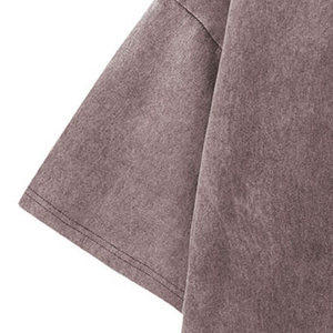 T-shirt délavé personnalisé avec marque, construction des coutures latérales, structure de vente au détail haut de gamme, prix de gros Sialkot - Product Image 6