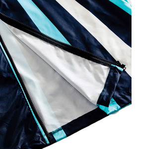 Trendy Black Blue Lightweight Nylon Men’s Windbreaker <b>Jacket</b> Vertical Stripe Streetwear <b>Zip</b> <b>Up</b> custom windbreaker manufacturer - Product Image 6