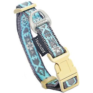 Collier pour animaux de compagnie brodé, robuste, à motifs, avec laisse - Product Image 2