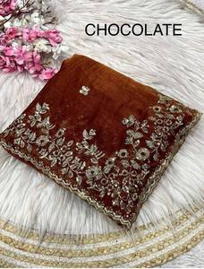Indian Ethnic Fancy Designer Partywear Saree with Sequins Work for All Special Occasion and Function for Women Trendy Outfit - Product Image 3
