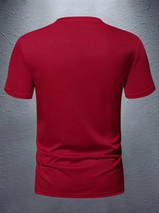 เสื้อยืดผู้ชายทรงหลวม ผ้าคอตตอน 100% คุณภาพสูง ไม่เป็นขุย แขนสั้น เหมาะสำหรับสั่งซื้อจำนวนมาก - Product Image 4