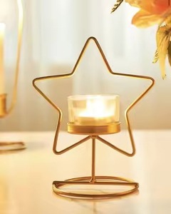Decorative Metal Christmas <b>Tealight</b> Holder Holiday Candle <b>Lantern</b> for Festive Home Decoration - Product Image 4