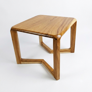Table basse à pieds arqués, style scandinave, moderne, en bois de Suar, design de cadre incurvé de haute qualité, meuble d'appoint pour salon - Product Image 1