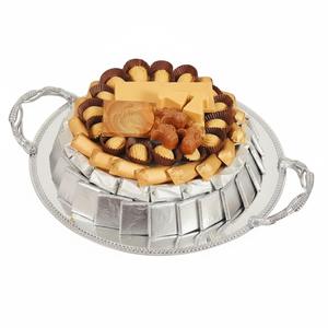 Bandeja de chocolate de metal dorado de alta calidad, bandeja para servir chocolate, soporte para dulces y postres para hoteles, bodas y uso doméstico. - Product Image 6