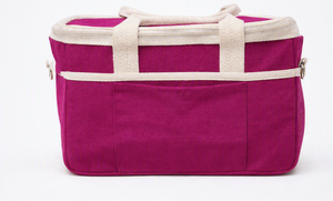 Green Cooler Bag Zipper Tote Pan Carrier with Side Pocket for Grocery Travel hot food hold thermal tote bag - Product Image 3