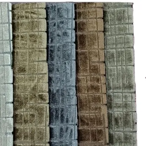 Tissu de canapé et fabrication de rideaux/Textile de maison en gros 100% tissu d'ameublement en polyester tissu de lin pour canapé de haute qualité