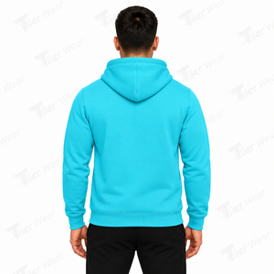 Sweat à capuche pour homme Streetwear Premium en molleton noir à manches longues, coupe décontractée oversize - Product Image 4