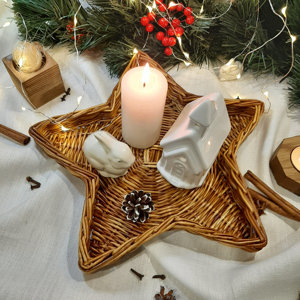 Vietnam Handmade Christmas Snowman Basket Arrangement Holiday Centerpiece <b>Winter</b> Table <b>Decoration</b> Manufacturer - Product Image 5